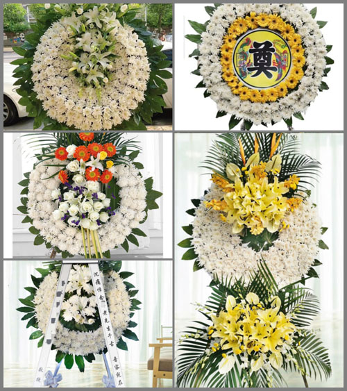 安徽安庆市宿松县九姑乡单岭村花圈速递